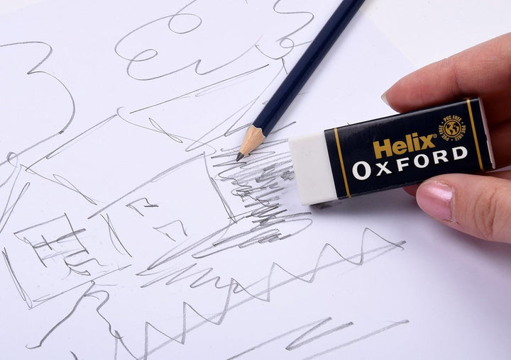 Helix Oxford Large Sleeved Erasers 2 Pack