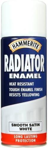 Hammerite Radiator Enamel 400ml Aerosol Satin White