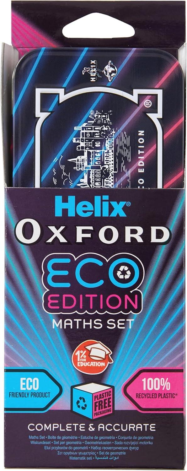 Helix Oxford Cyber Eco Maths Set Assorted Colours