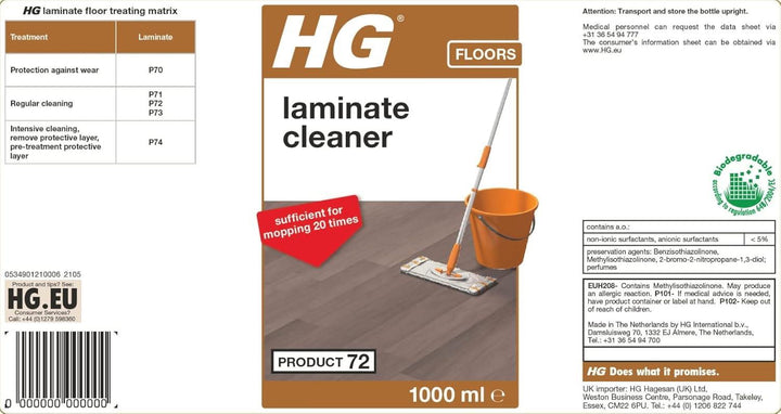 HG Laminate Cleaner Fresh & Strong Laminate Floor Cleaner