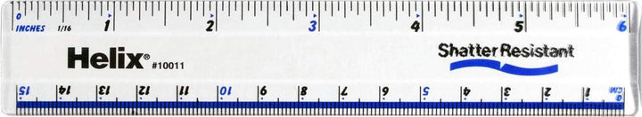 Helix Clear Ruler 6in/15cm
