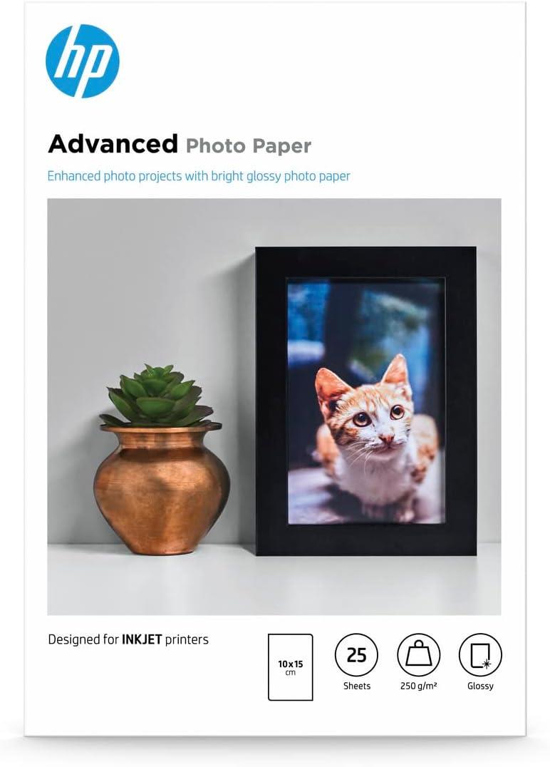 HP Glossy Photo Paper Borderless 10 X 15 25 Sheets COS Supplies