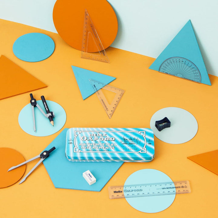 Helix Oxford Cyber Eco Maths Set Assorted Colours