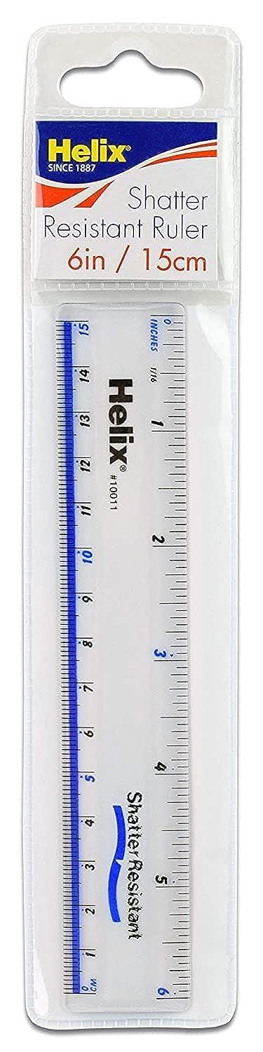 Helix Clear Ruler 6in/15cm
