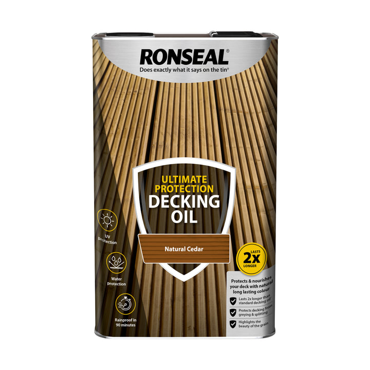 Ronseal Decking Oil Ultimate Protection 5L-All Colours