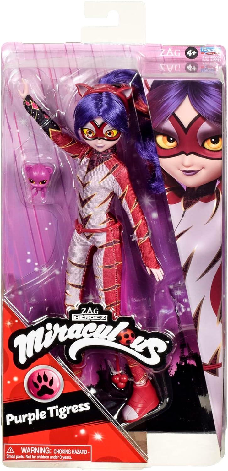 Miraculous 26CM Purple Tigress Fashion Doll COS Supplies