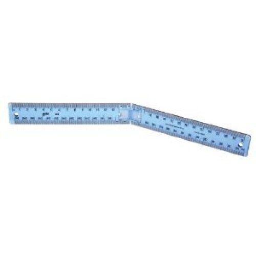 Helix Oxford Folding Ruler Assorted Colours 30cm 300mm