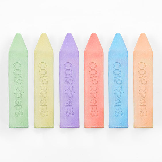 Maped Color Peps Side Walk Pavement Chalks 6 Pack