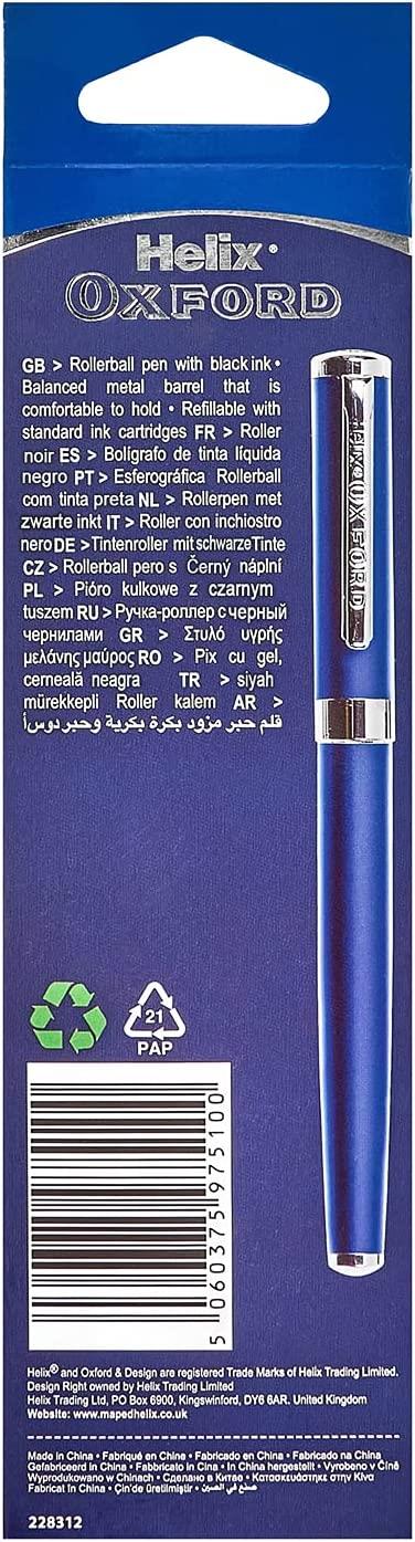 Helix Oxford Premium Rollerball Pen Assorted Colours