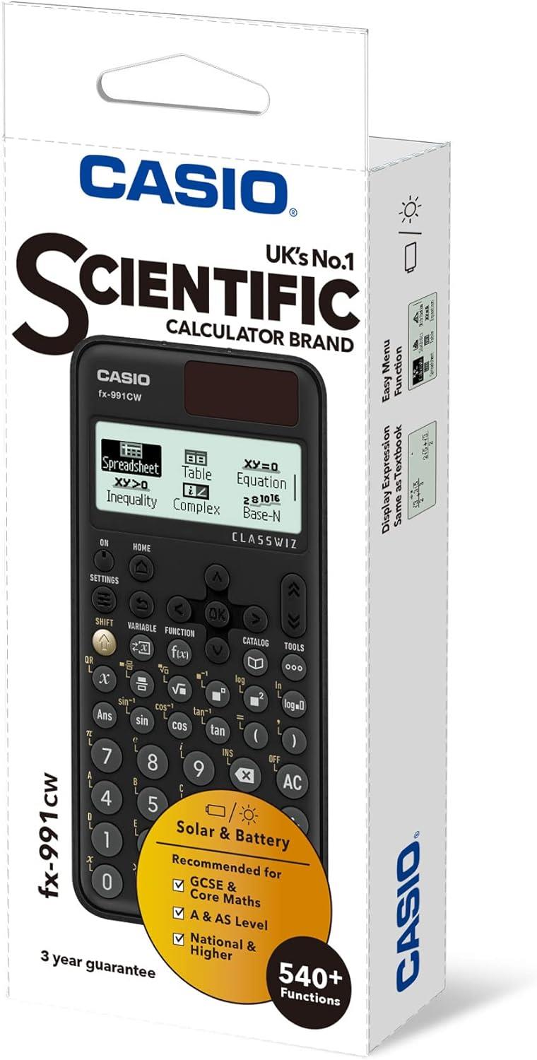 New Casio FX-991CW Advanced Scientific Calculator (UK Version)