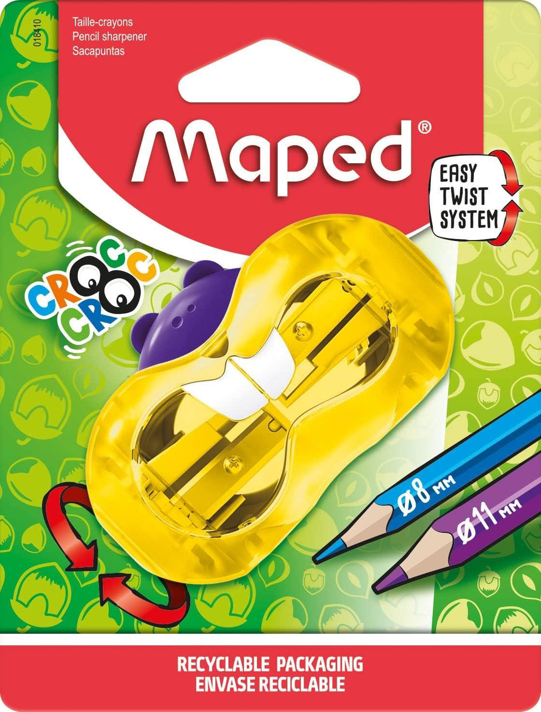 Maped Croc Croc Twist 2 Hole Pencil Sharpener