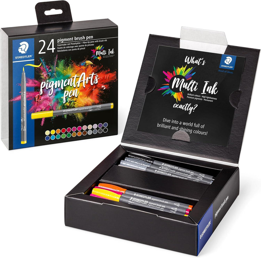 Staedtler 371 Pigments Arts Brush Pen-Assorted