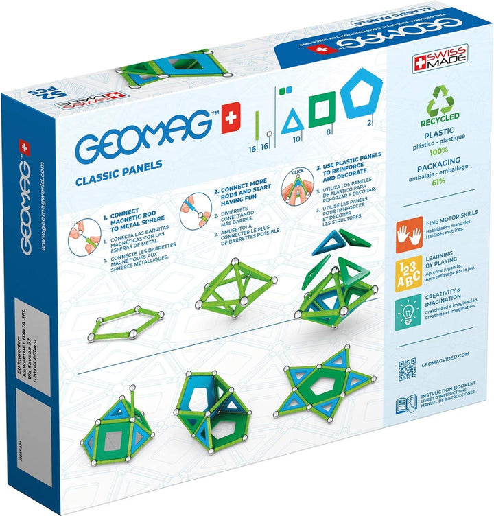 Geomag Super Colour Magnetic Construction Set - 52 Pieces