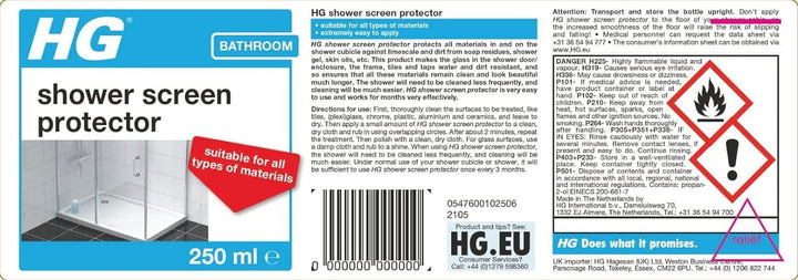 HG Shower Screen Protector 250ml