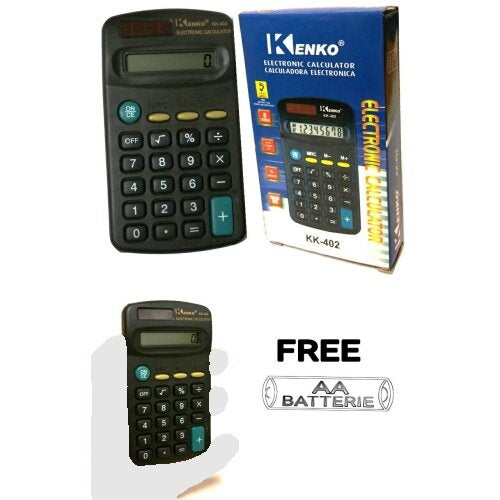 Helix Small 8 Digit Dispaly Mini Pocket Size Calculator