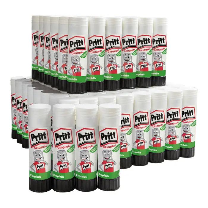 Genuine Pritt Stick Glue Stick Washable Non-Toxic For Office School Home Pack