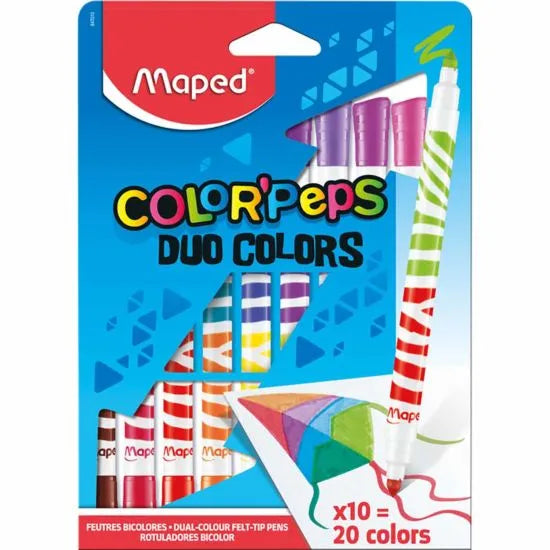 Maped Color'Peps Duo Felt Pens 10 Pack