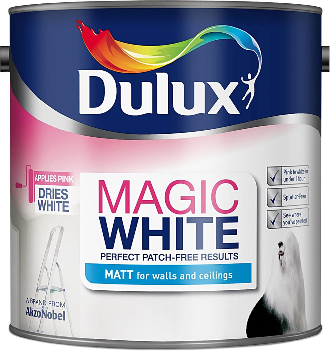 Dulux Magic White Matt 2.5L Pure Brilliant White