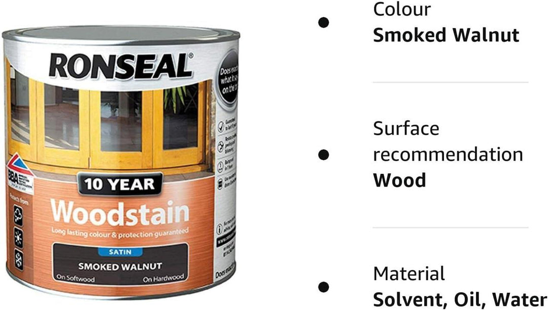 Ronseal Smoked Walnut 10 Year Woodstain