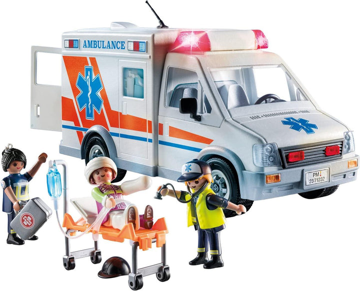 PLAYMOBIL 71232 City Action Ambulance with Sound and Lights