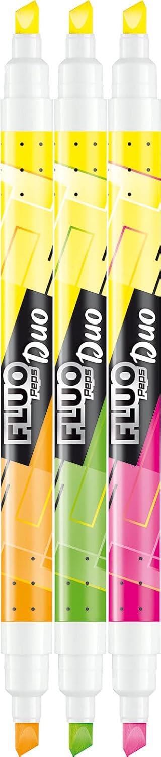 Maped Fluo Duo pens 3 pack assorted