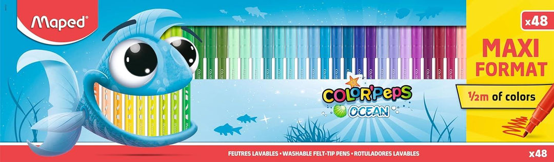 Maped Colorpeps Ocean Felt Tips 48 Pack