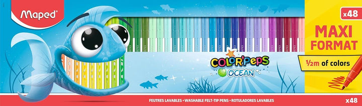 Maped Colorpeps Ocean Felt Tips 48 Pack