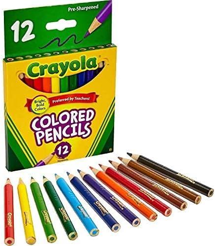 Crayola Half Length Pencils Multi-Coloured