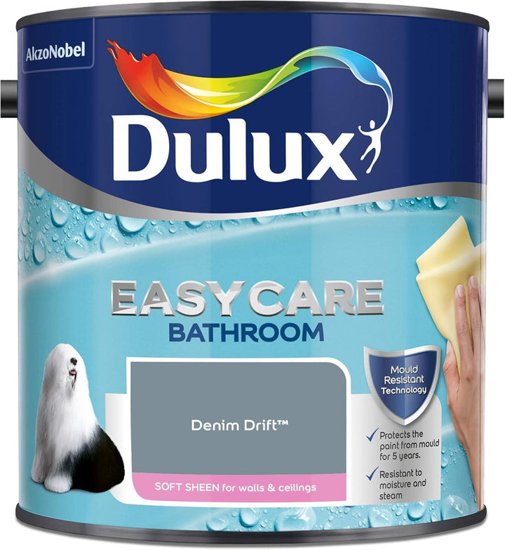 Dulux Easycare Bathroom Soft Sheen 2.5L Assorted