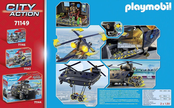 Playmobil 71149 City Action Tactical Police Twin-Prop Helicopter