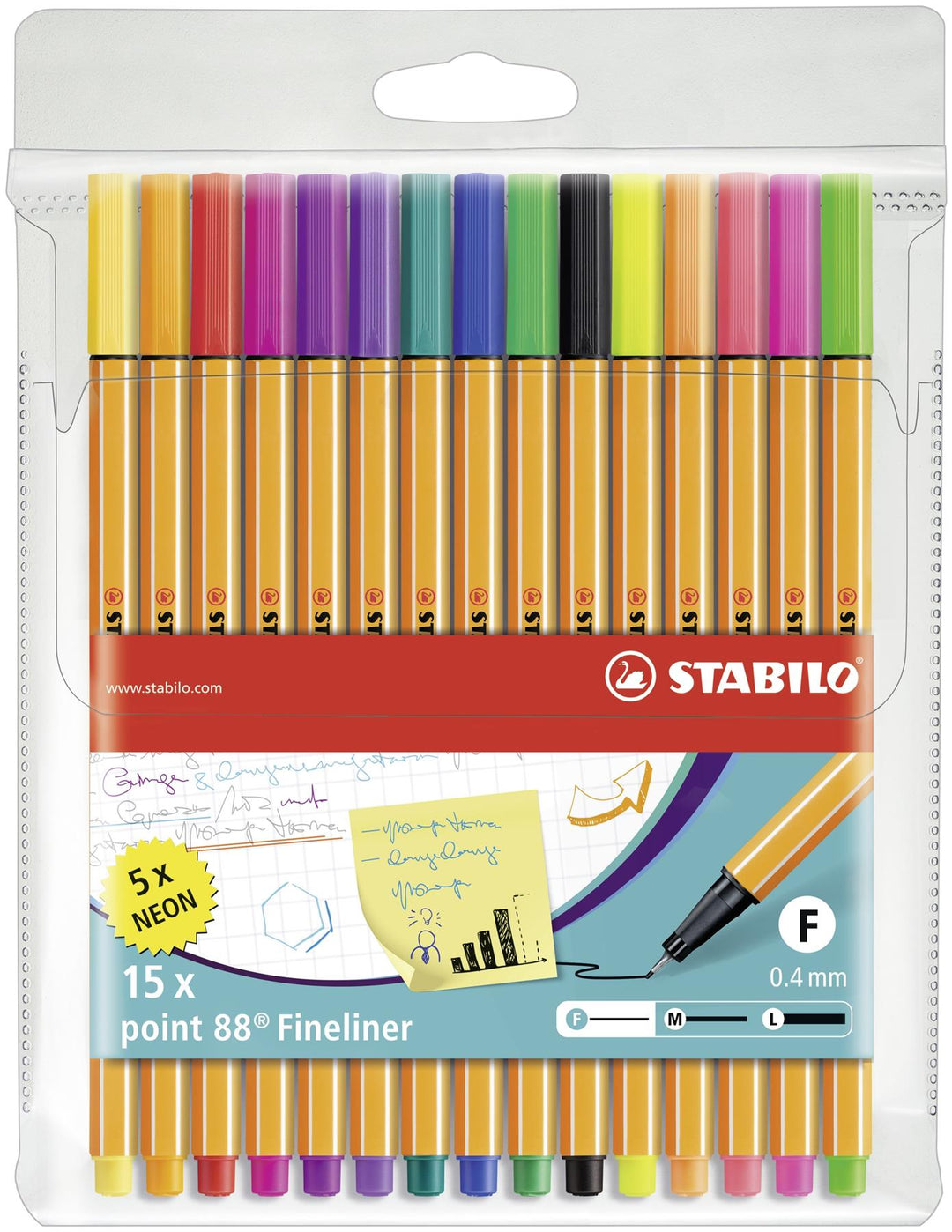 Stabilo point 88 Fineliner Wallet Assorted Colours And Pack Size