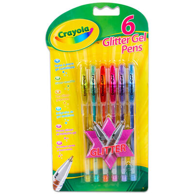 Crayola Glitter Gel pens Pack of 6