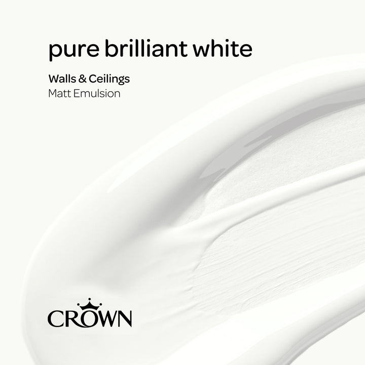 Crown Breatheasy Matt/Silk Paint Pure Brilliant White 2.5L