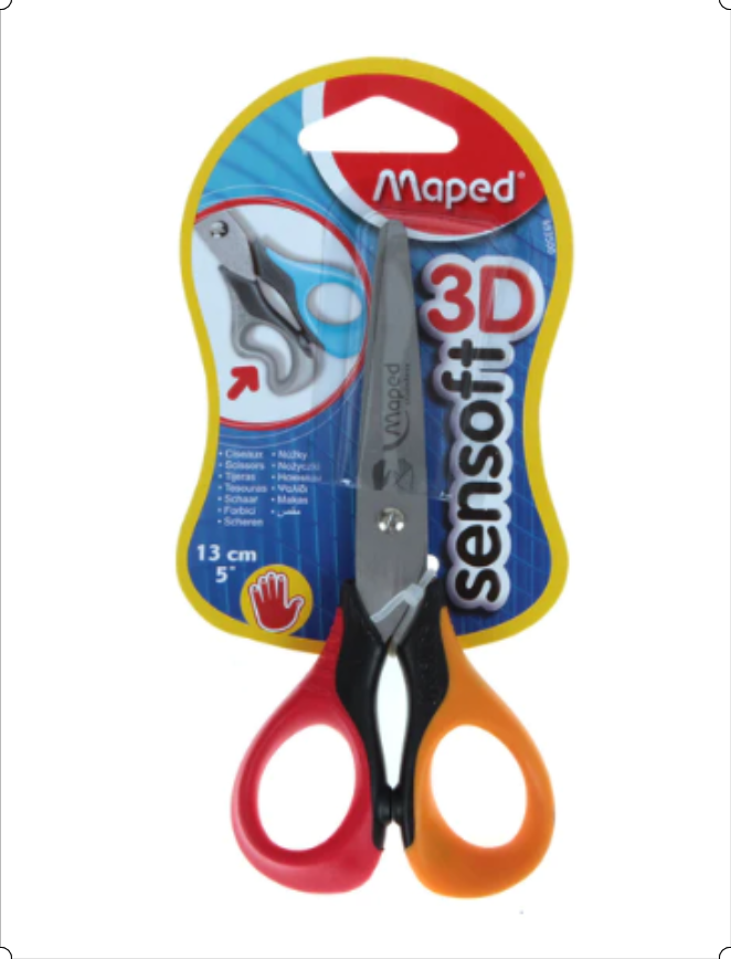 Red Left Hand Scissors Maped Left Handed Scissors – COS Supplies