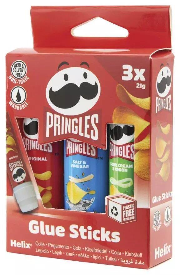 Helix Pringles 21 cm Glue Stick 3 Pack