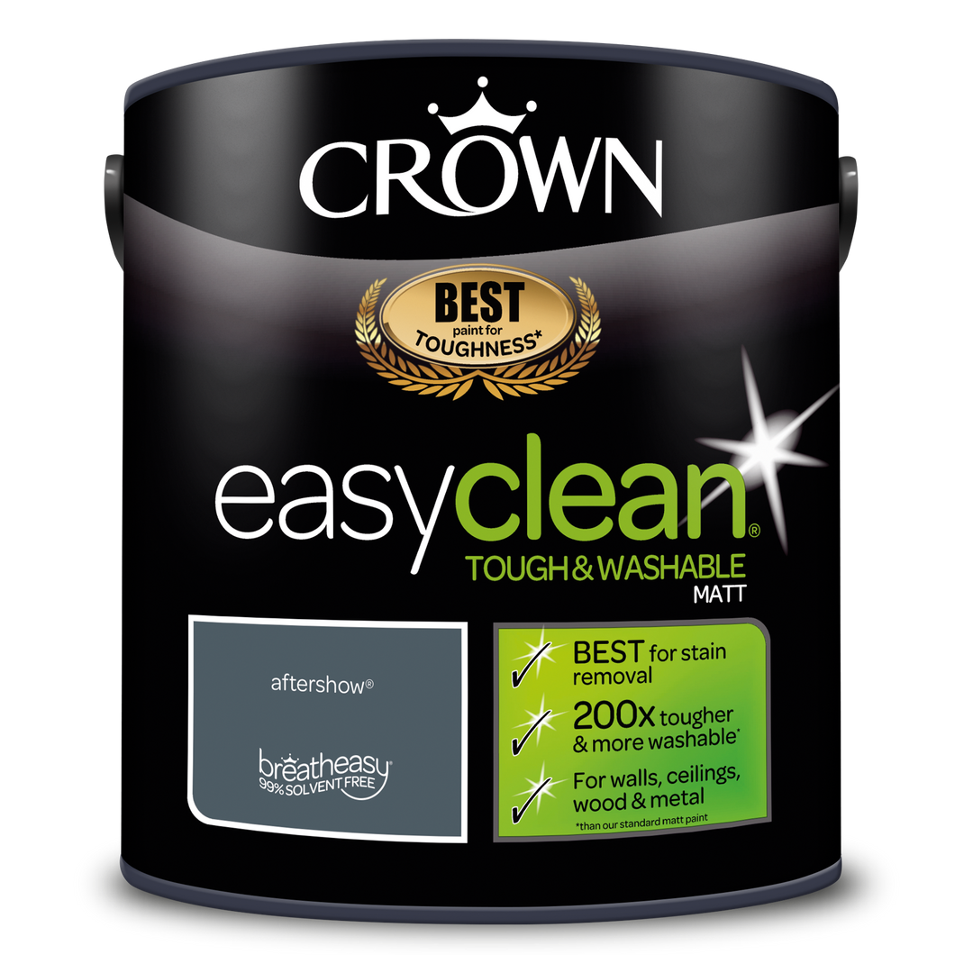 Crown Easyclean Emulsion Paint Matt 2.5L All Colours