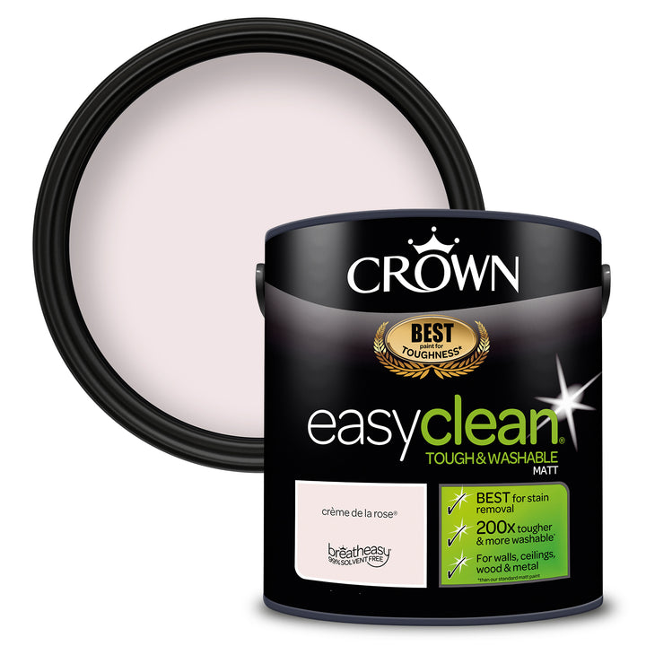 Crown Easyclean Emulsion Paint Matt 2.5L All Colours