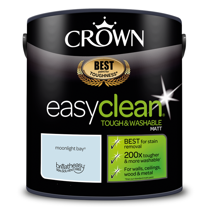 Crown Easyclean Emulsion Paint Matt 2.5L All Colours