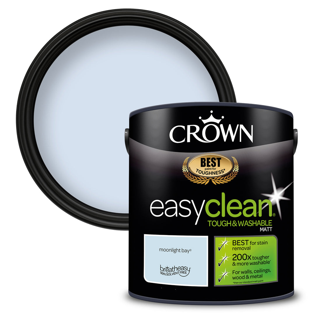 Crown Easyclean Emulsion Paint Matt 2.5L All Colours
