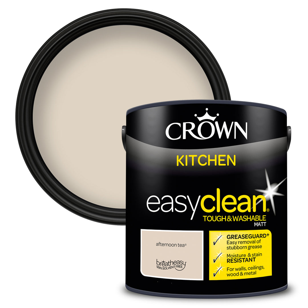 Crown Easyclean Kitchen Paint Matt 2.5L All Colours