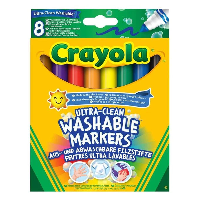 Crayola Washable Markers Broad Line 8 Pack