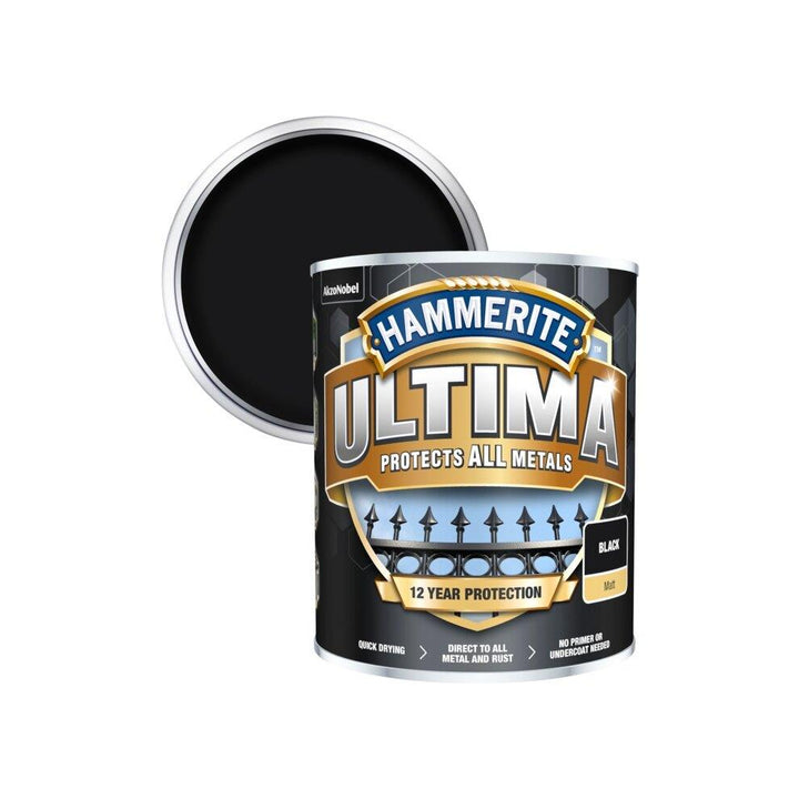 Hammerite Ultima Smooth Metal Paint Assorted Colours