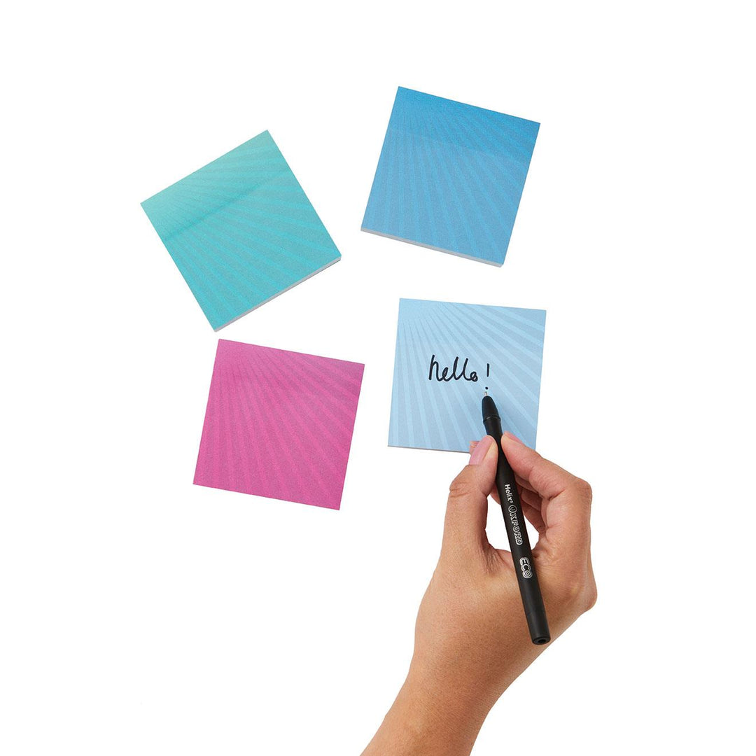 Helix Oxford Cyber Eco Sticky Notes Assorted Colour