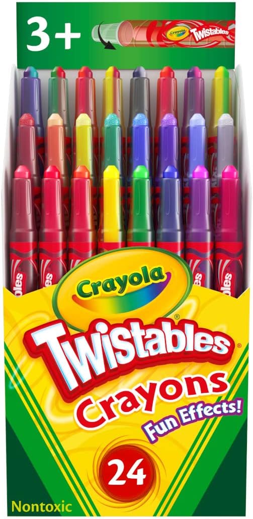 Crayola Twistables Colouring Crayons  Assorted Colours Pack of 24