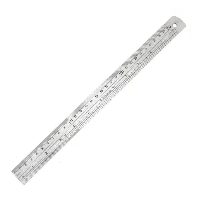 Helix Dead Length Steel Metal Ruler 30CM/12inch