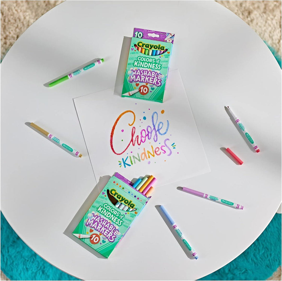 Crayola Colours of Kindness Washable Markers Assorted Colour Pack Of 10