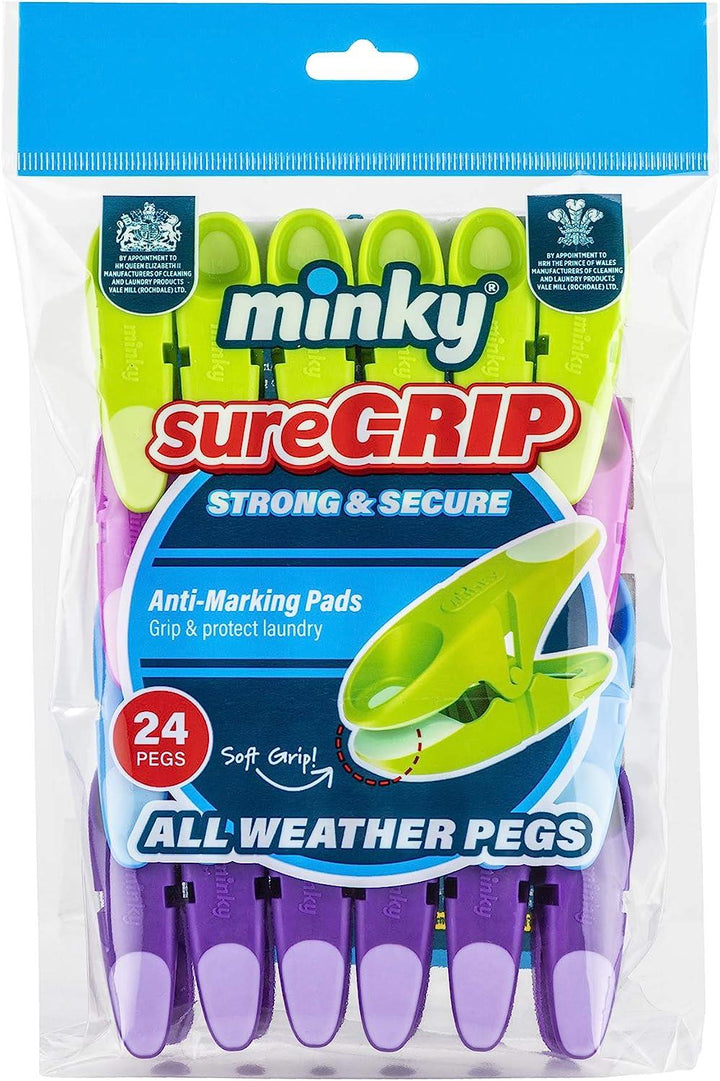 Minky Sure Grip Pegs Pack 24