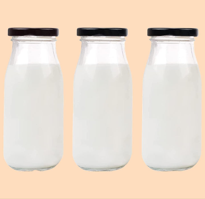 Glass Milk Bottle 250ml