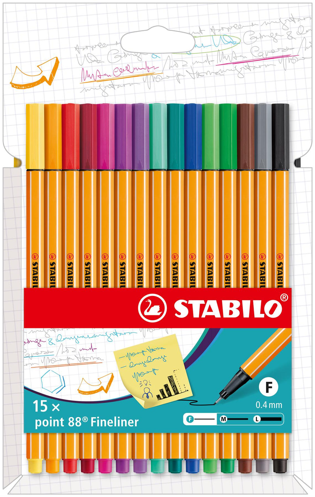 Stabilo point 88 Fineliner Wallet Assorted Colours And Pack Size