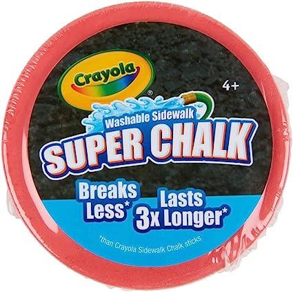 Crayola Washable Outdoor Super Chalk - Assorted Colours For Ages 4+